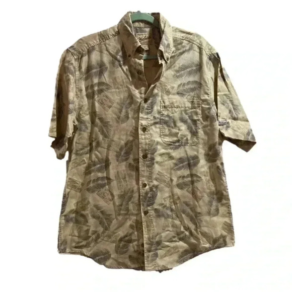 Woolrich Hawaiian Tropical Button Down Shirt Size Medium Mens - Picture 1 of 3